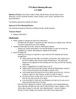 PTO March Meeting Minutes